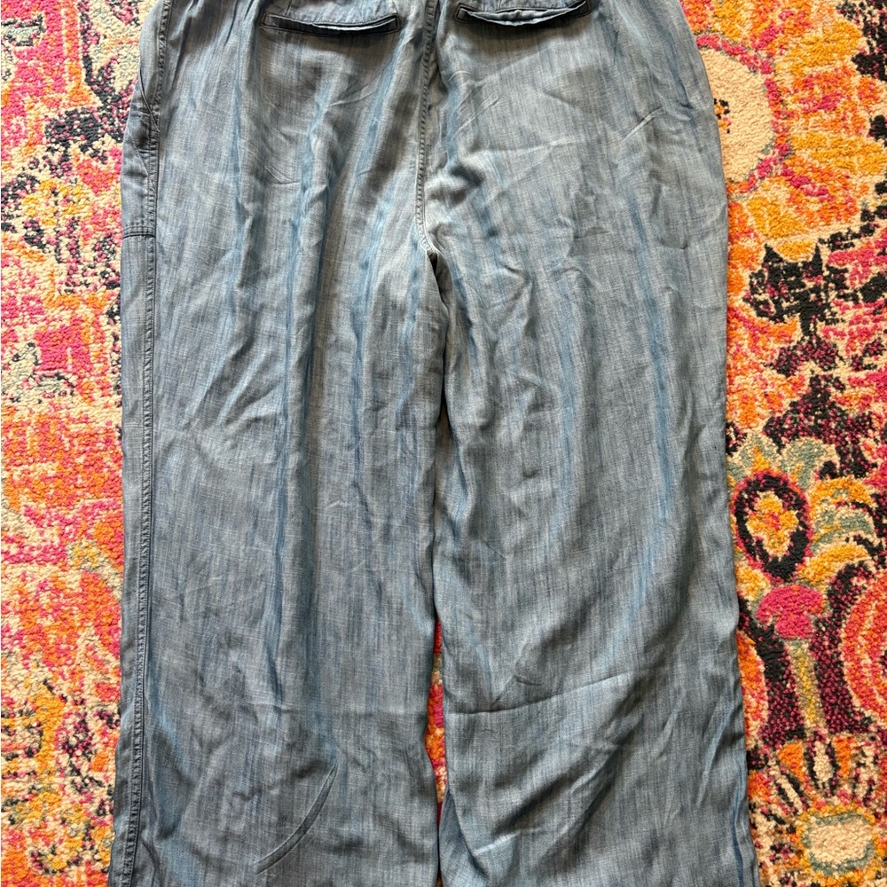 Lands End wide leg tencel pants